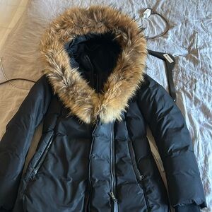 Mackage Adali Down Coat with Natural Fur sz Small